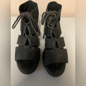 Black Sorel Joanie Lace